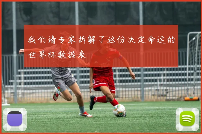 我们请专家拆解了这份决定命运的世界杯数据表